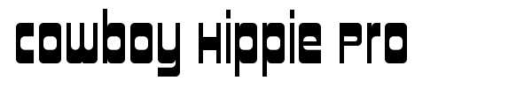 Cowboy Hippie Pro font preview